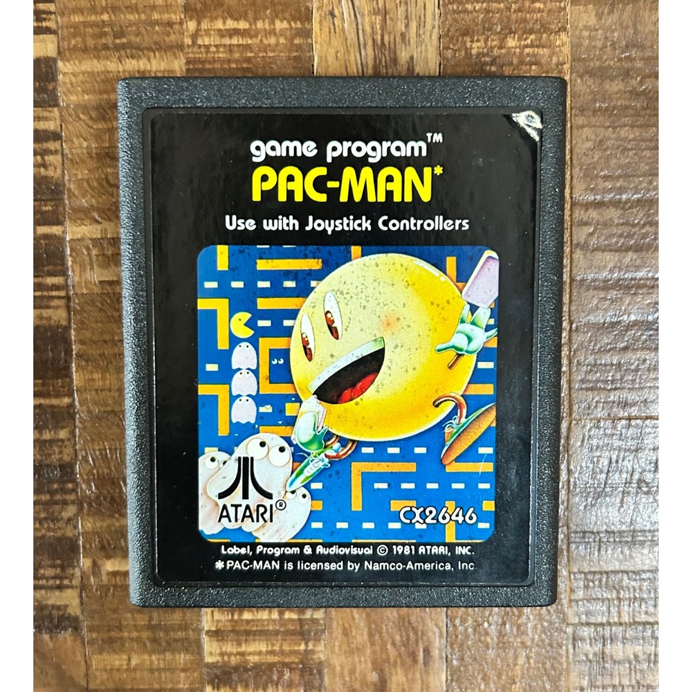 Atari 2600 Pac-Man Video Game Cartridge 1981